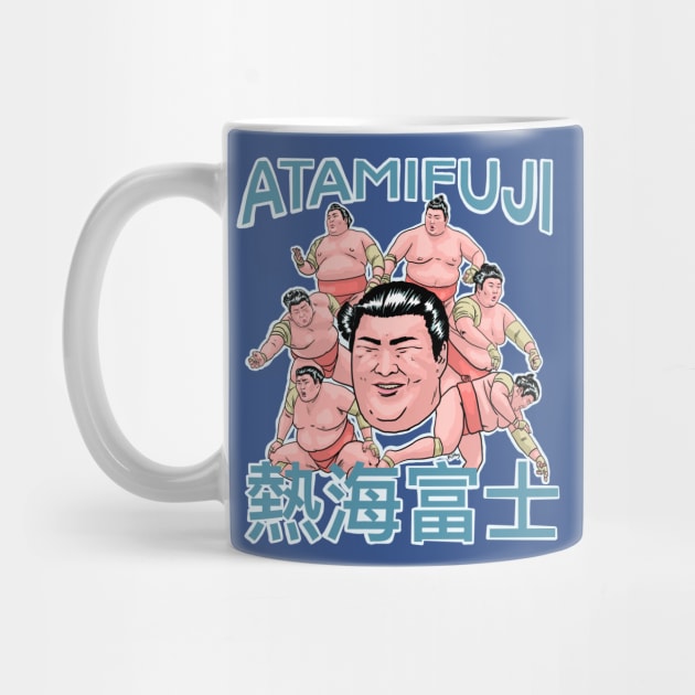 Japanese sumo wrestler Atamifuji by FilthyTBear 